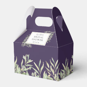 Ballotins Boîte de faveur de douche de mariage en verdure d'