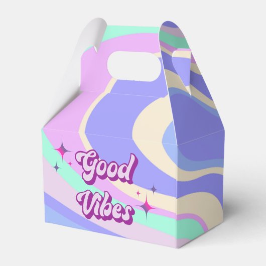 Ballotins Boîte de faveur de douche de mariage rétro disco G (Arrière)