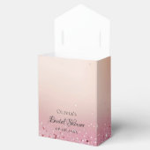 Ballotins Boîte de faveur de douche de mariage rose tendre (Ouvert)
