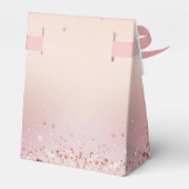 Ballotins Boîte de faveur de douche de mariage rose tendre (Arrière)