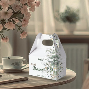 Ballotins Boîte de faveur de douche de mariée à la verdure d