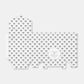 Ballotins Boîte de faveur de douche de mariée Black Diamond (Déplié)