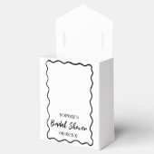 Ballotins Boîte de faveur de douche de mariée de bordure rét (Ouvert)