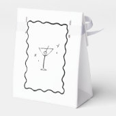 Ballotins Boîte de faveur de douche de mariée de frontière d (Arrière)