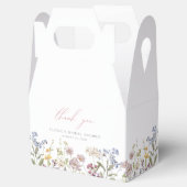 Ballotins Boîte de faveur de douche de mariée Fleur sauvage  (Ouvert)