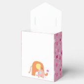 Ballotins Boîte de Faveur de Douche d'Éléphant Bébé Fille (Ouvert)