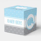 Ballotins Boîte de faveur de douche pour bébé avec éléphant (Arrière)