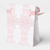 Ballotins Boîte de faveur de félicitations en marbre rose (Arrière)