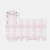 Ballotins Boîte de faveur de félicitations en marbre rose (Déplié)