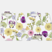 Ballotins Boîte de faveur de fête à thème fleur sauvage (Déplié)