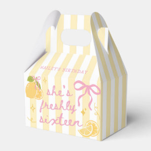 Ballotins Boîte de faveur de fête d'anniversaire Lemon Fresh