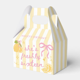 Ballotins Boîte de faveur de fête d'anniversaire Lemon Fresh