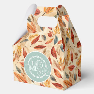 Ballotins Boîte de Faveur de Feuilles d'Automne