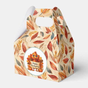 Ballotins Boîte de Faveur de Feuilles d'Automne