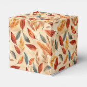 Ballotins Boîte de faveur de feuilles d'automne (Arrière)