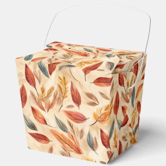 Ballotins Boîte de faveur de feuilles d'automne (Recto)