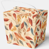 Ballotins Boîte de faveur de feuilles d'automne (Verso)