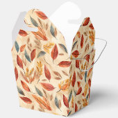 Ballotins Boîte de faveur de feuilles d'automne (Ouvrir)