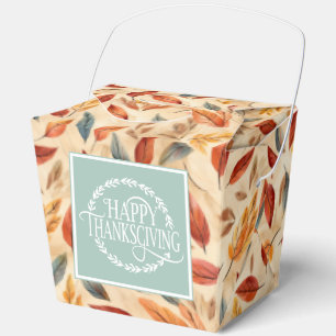 Ballotins Boîte de faveur de feuilles d'automne
