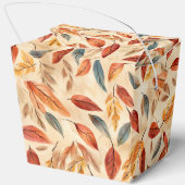 Ballotins Boîte de faveur de feuilles d'automne (Verso)