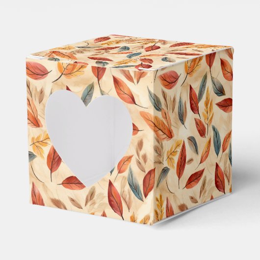 Ballotins Boîte de faveur de feuilles d'automne (Verso)