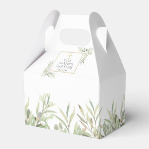 Ballotins Boîte de faveur de feuilles de verdure élégante po