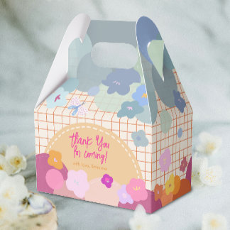 Ballotins Boîte de faveur de fille pastel colorée de dopamin