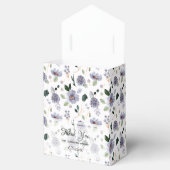 Ballotins Boîte de Faveur de Fleur de Pourpre Aquarelle (Ouvert)