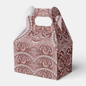 Ballotins Boîte de faveur de fleur rose (Arrière)