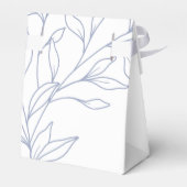 Ballotins Boîte de Faveur de Fleurs de Pervenche (Arrière)