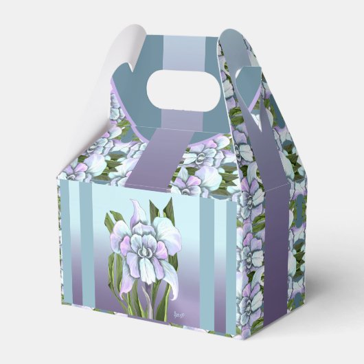 Ballotins Boîte de faveur de fleurs Smeraldo (Verso)