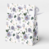 Ballotins Boîte de Faveur de Fleurs Violettes à l'Aquarelle (Arrière)