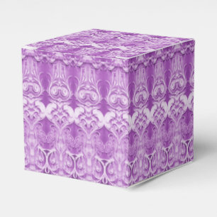 Ballotins Boîte de Faveur de Fleurs Violettes Prospèrent