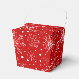 Ballotins Boîte de Faveur de Flocons de Noël