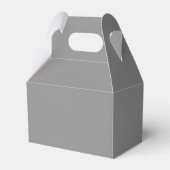 Ballotins Boîte de faveur de Gable gris (Arrière)