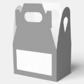 Ballotins Boîte de faveur de Gable gris (Ouvert)