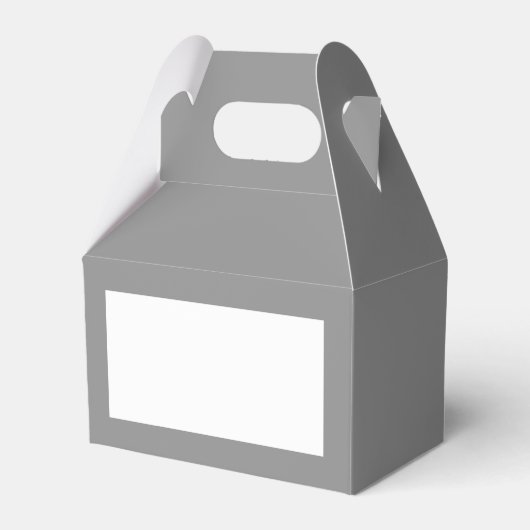 Ballotins Boîte de faveur de Gable gris (Verso)