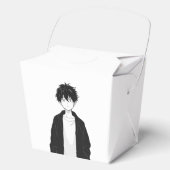Ballotins Boîte de faveur de garçon d'anime minimal (Recto)
