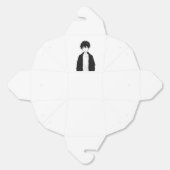 Ballotins Boîte de faveur de garçon d'anime minimal (Déplié)