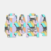 Ballotins Boîte de faveur de gâteau d'anniversaire pour chat (Déplié)