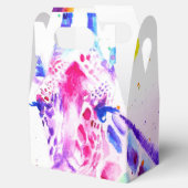 Ballotins Boîte de faveur de gâteau de mariage de girafe Ani (Ouvert)