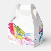 Ballotins Boîte de faveur de gâteau de mariage de perroquet  (Arrière)