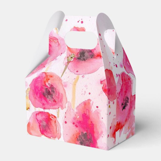 Ballotins Boîte de faveur de gâteau de mariage floral de pav (Verso)