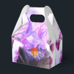 Ballotins Boîte de faveur de gâteau de mariage Iris Fleurs d<br><div class="desc">Boîtes de gâteau de mariage à peinture aquarelle Iris bleu,  entièrement personnalisables. Conçues à partir de l'une de mes peintures à l'aquarelle.</div>