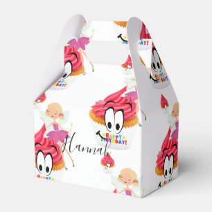 Ballotins Boîte de faveur de gâteau Fairy Joyeux Anniversair