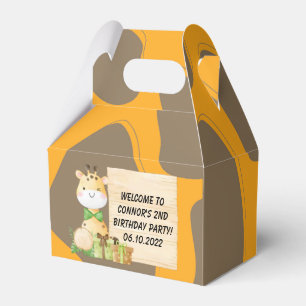 Ballotins Boîte de faveur de girafe mignon pour tout-petits