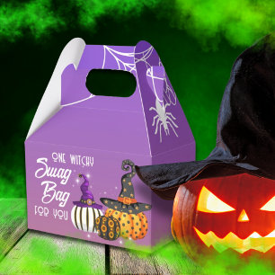 Ballotins Boîte de faveur de Halloween Citrouilles et chapea
