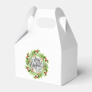 Ballotins Boîte de faveur de houx de Noël