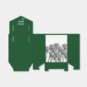 Ballotins Boîte de faveur de l'équipe de crosse verte (Déplié)