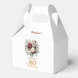 Ballotins Boîte de Faveur de Luxe pour 80e Anniversaire avec